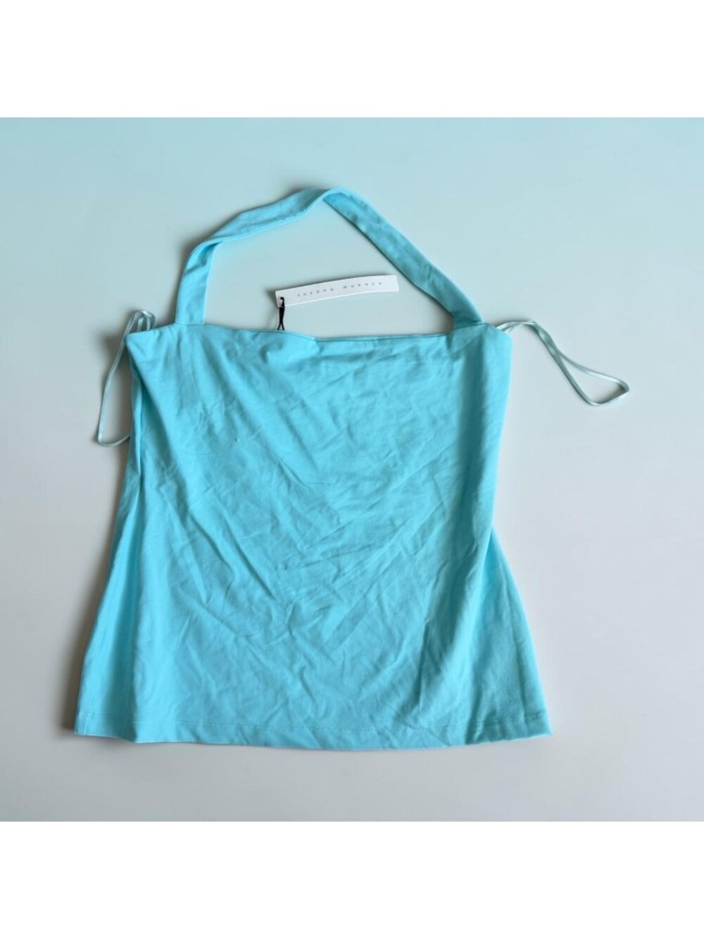SUSANA MONACO Blue Halter Tank Top Size Large NEW NWT